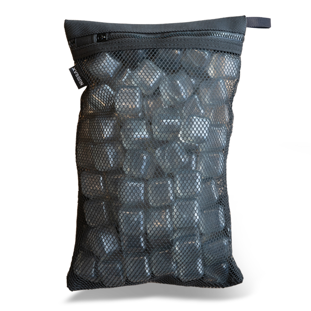 The Single - (1 Pack) Reusable Ice Cubes and Bag NUGSAX
