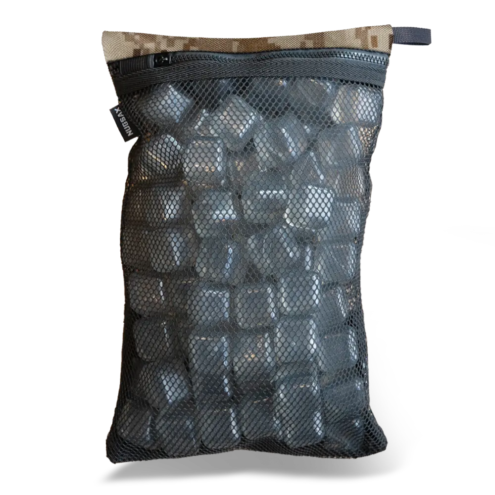 The Desert Storm Duo - (2 pack) Camo Reusable Ice Cubes and Bag NUGSAX
