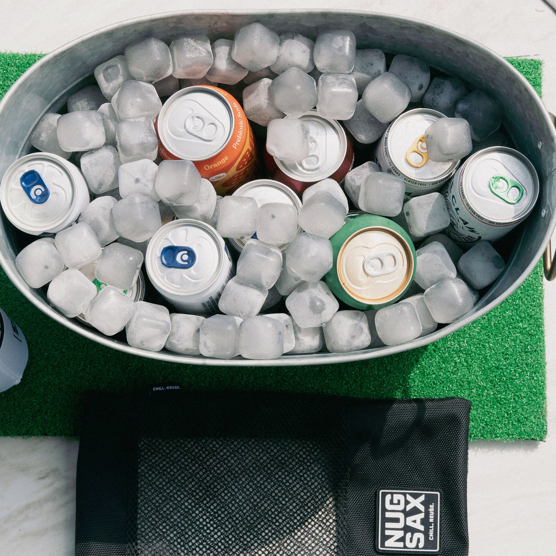 The Single - (1 Pack) Reusable Ice Cubes and Bag