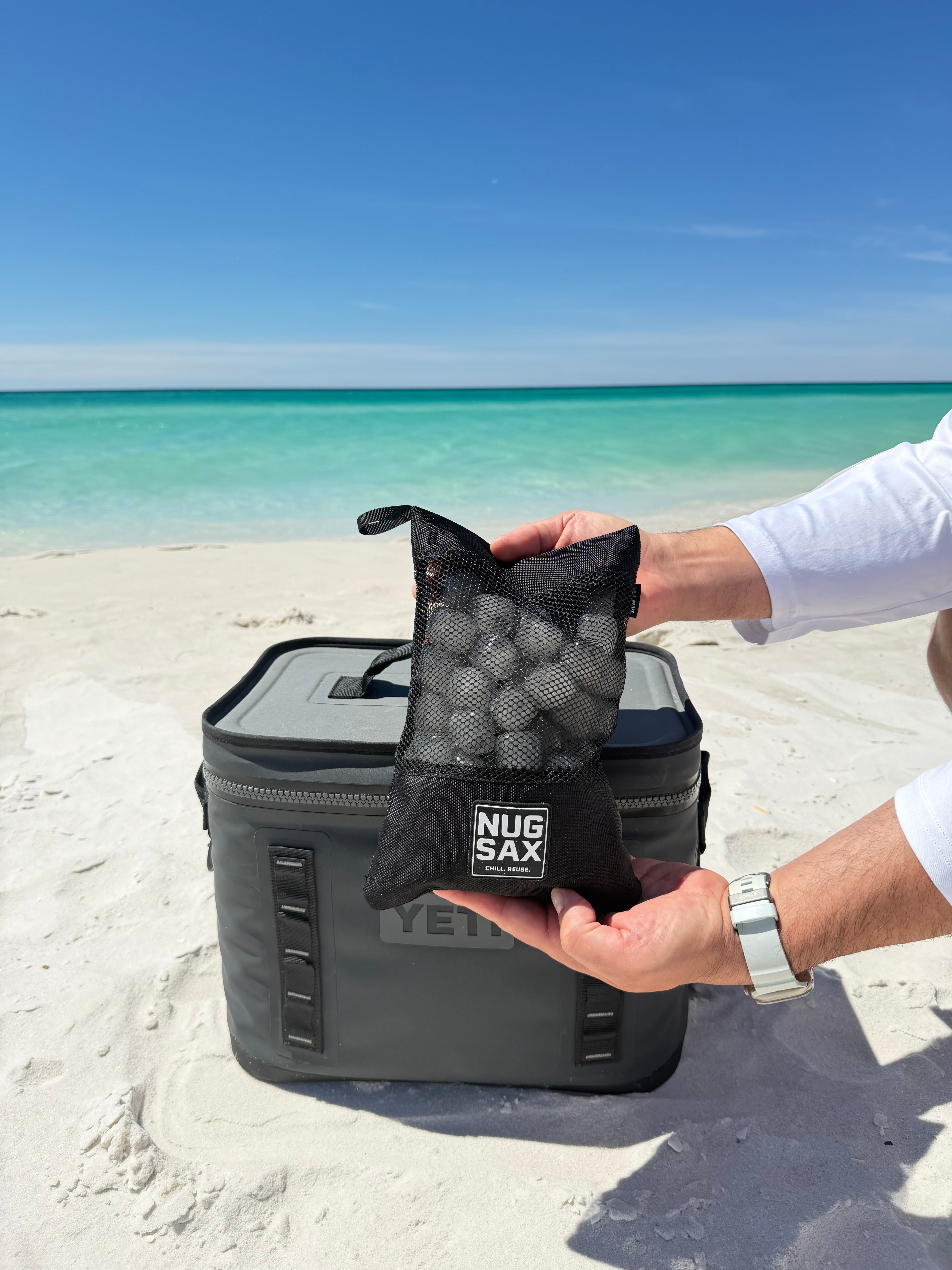 nugsax on the beach
