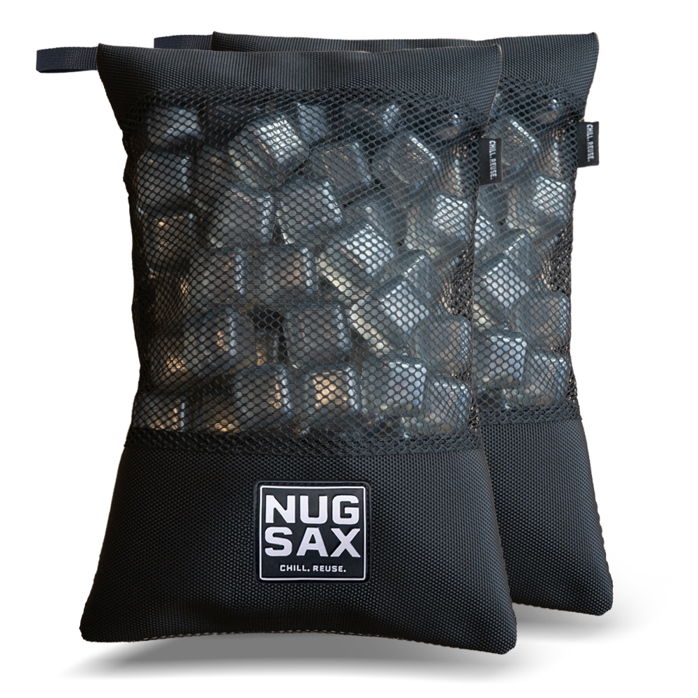 The Duo - (2 pack) Reusable Ice Cubes and Bag NUGSAX