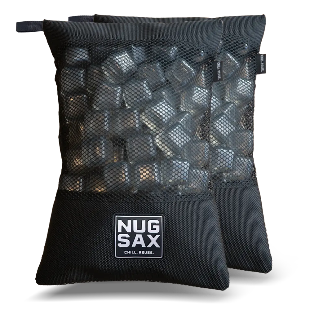 The Duo - (2 pack) Reusable Ice Cubes and Bag NUGSAX