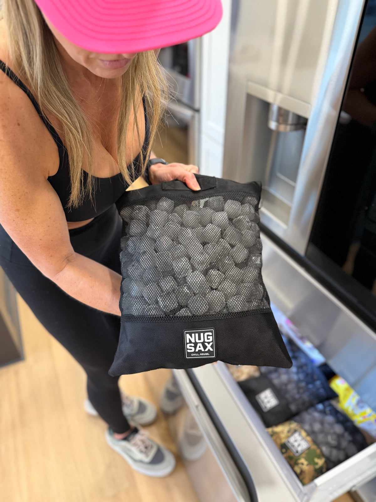 The Big Sax - (XL) Reusable Ice Cubes and Bag NUGSAX