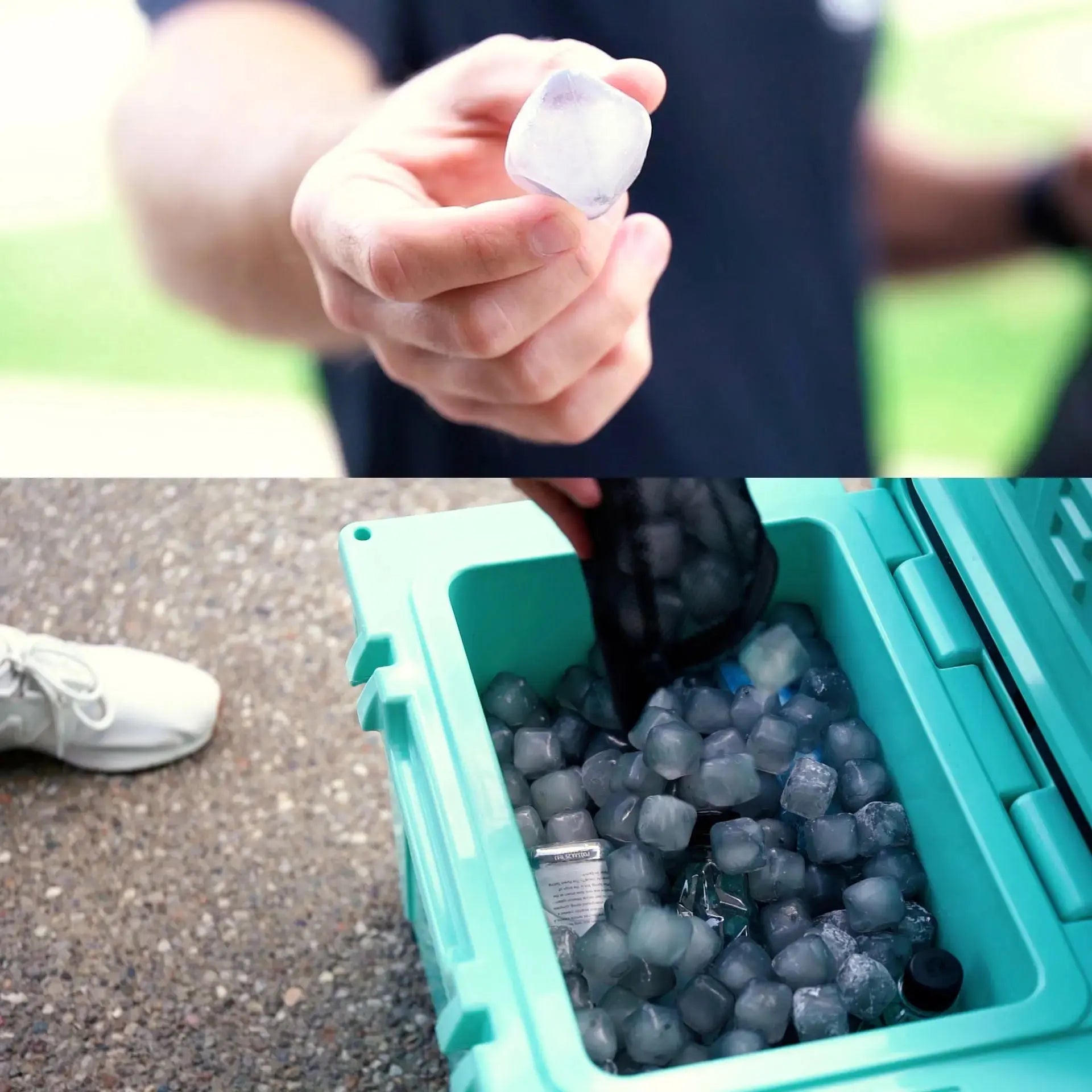 The Single - (1 Pack) Reusable Ice Cubes and Bag NUGSAX